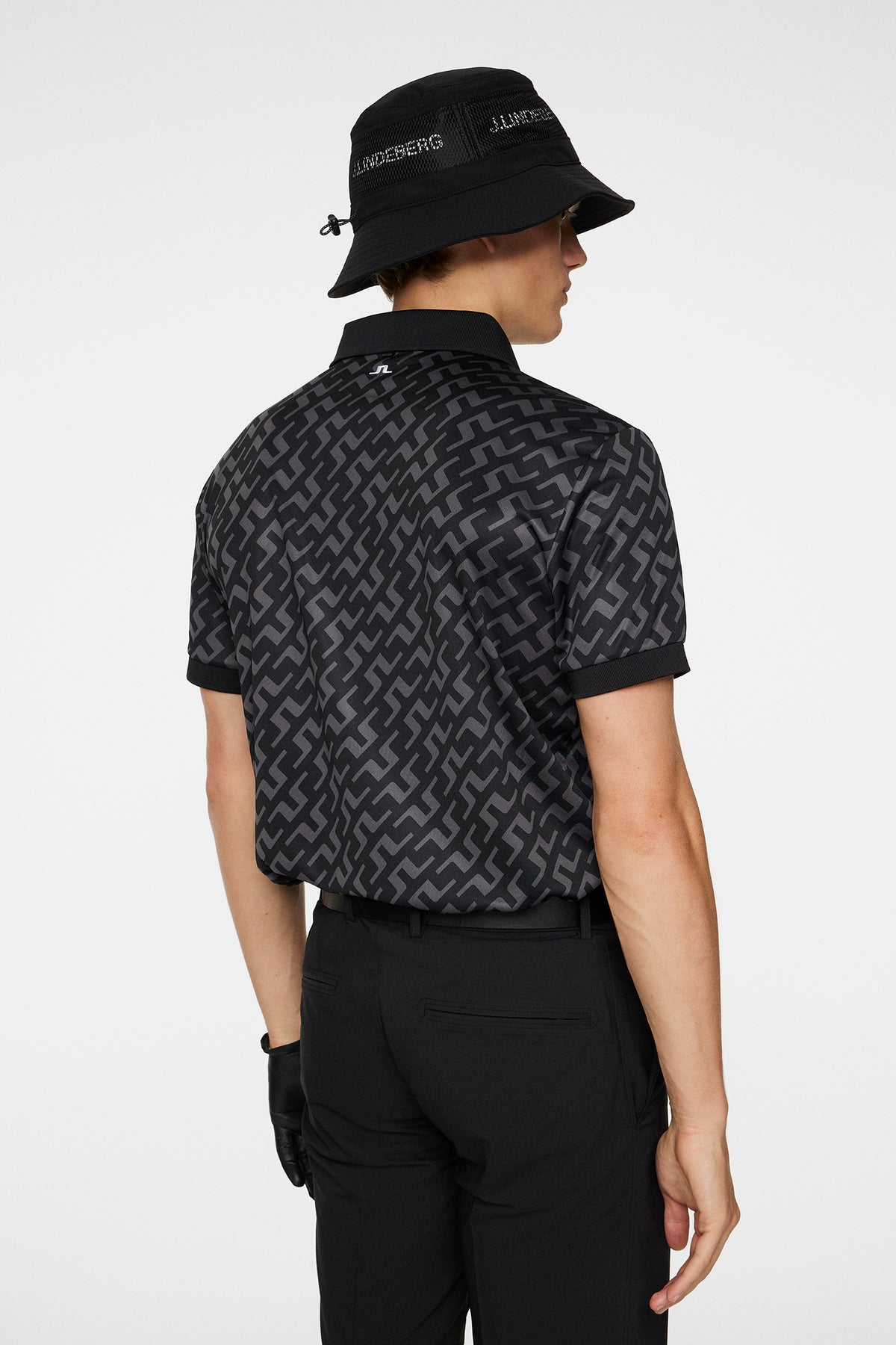 Tour Tech Reg Fit Print Polo / Bias Bridge Black