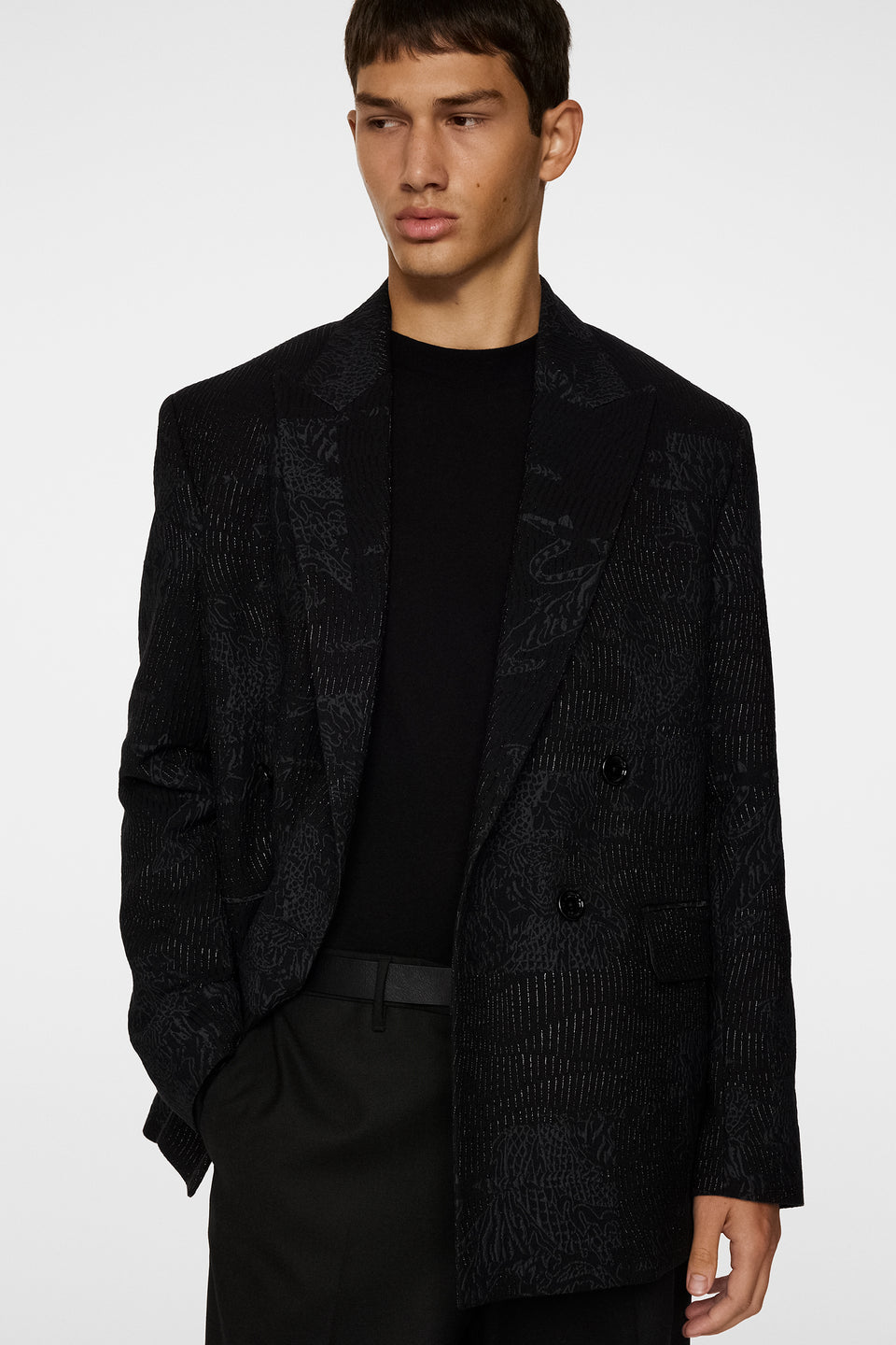 David U Jacquard Blazer / Black