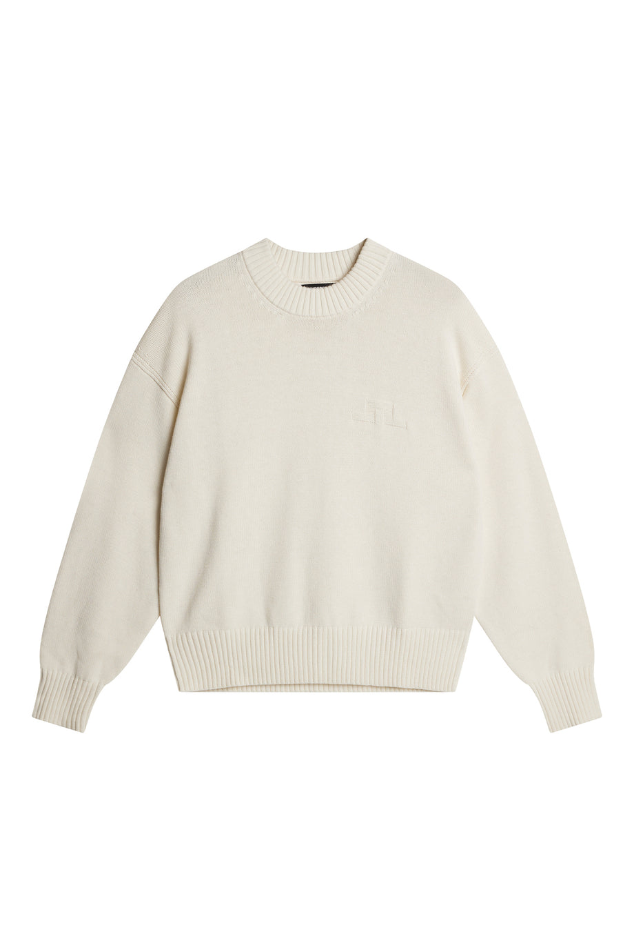 Eddy Cotton Wool Crew Neck / White