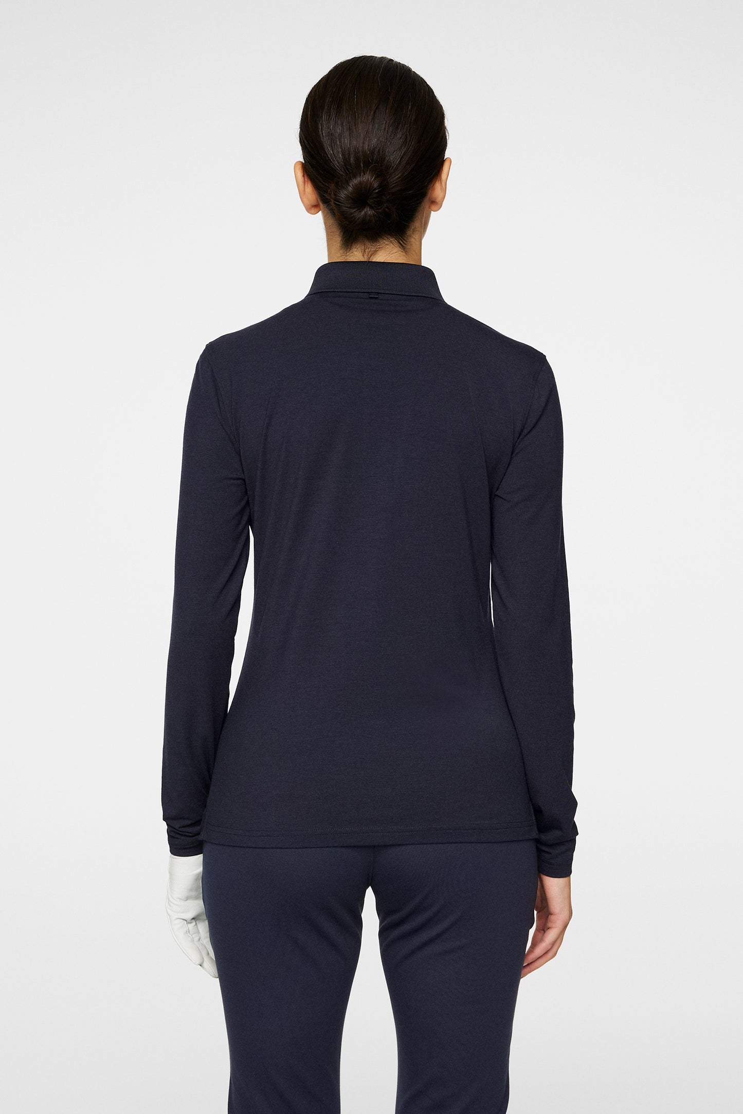 Flor Long Sleeve Polo / Navy Melange