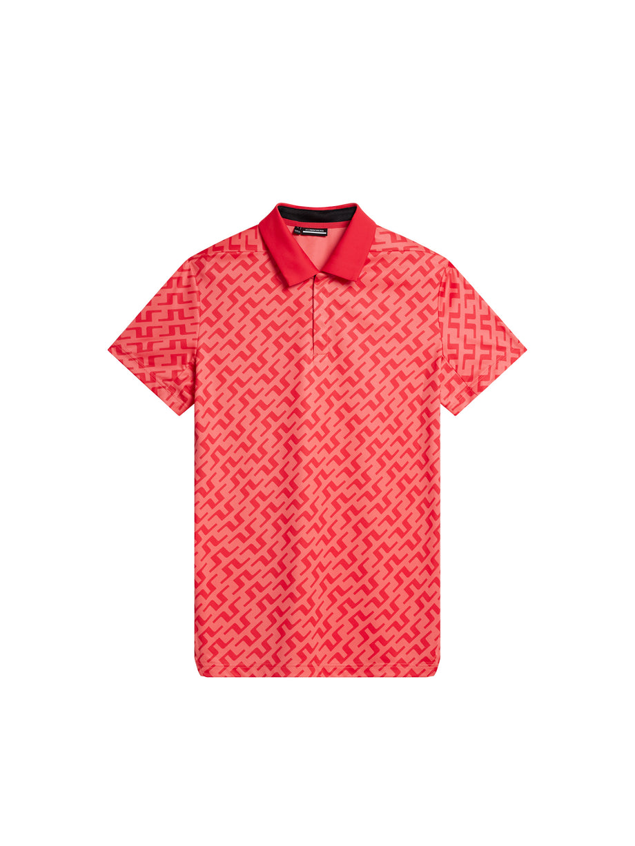 Dario Print Regular Fit Polo / Bias Bridge Bittersweet