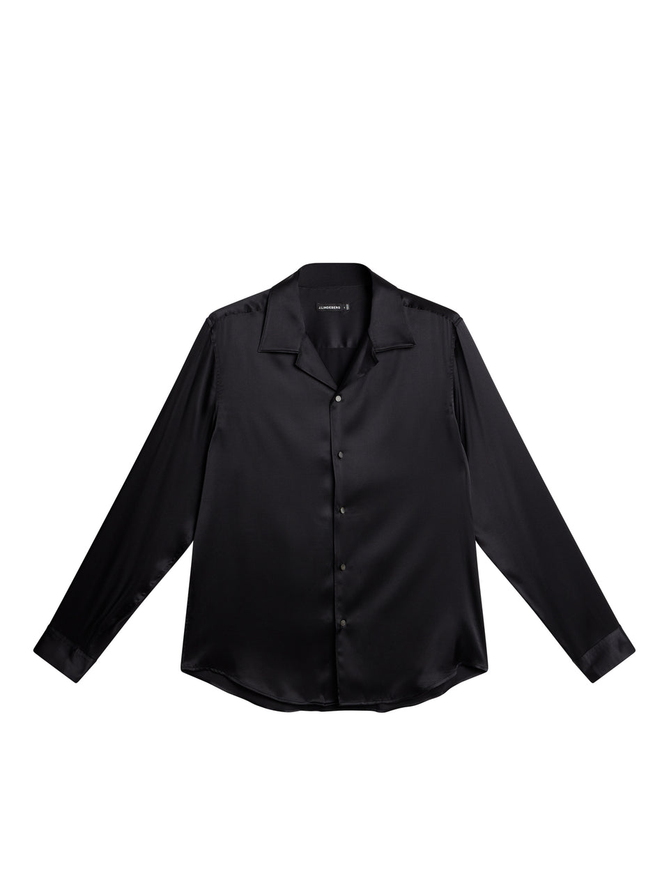 PJ Solid Silk Shirt / Black