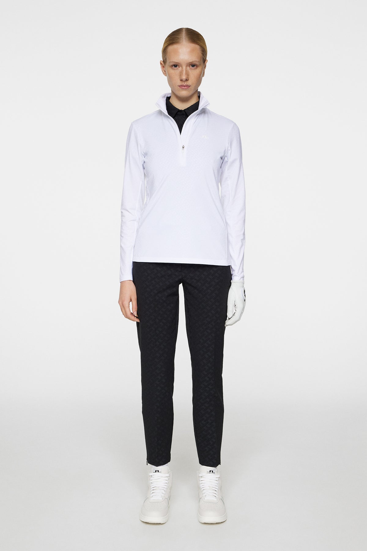 Lauryn Quarter Zip Mid Layer / White