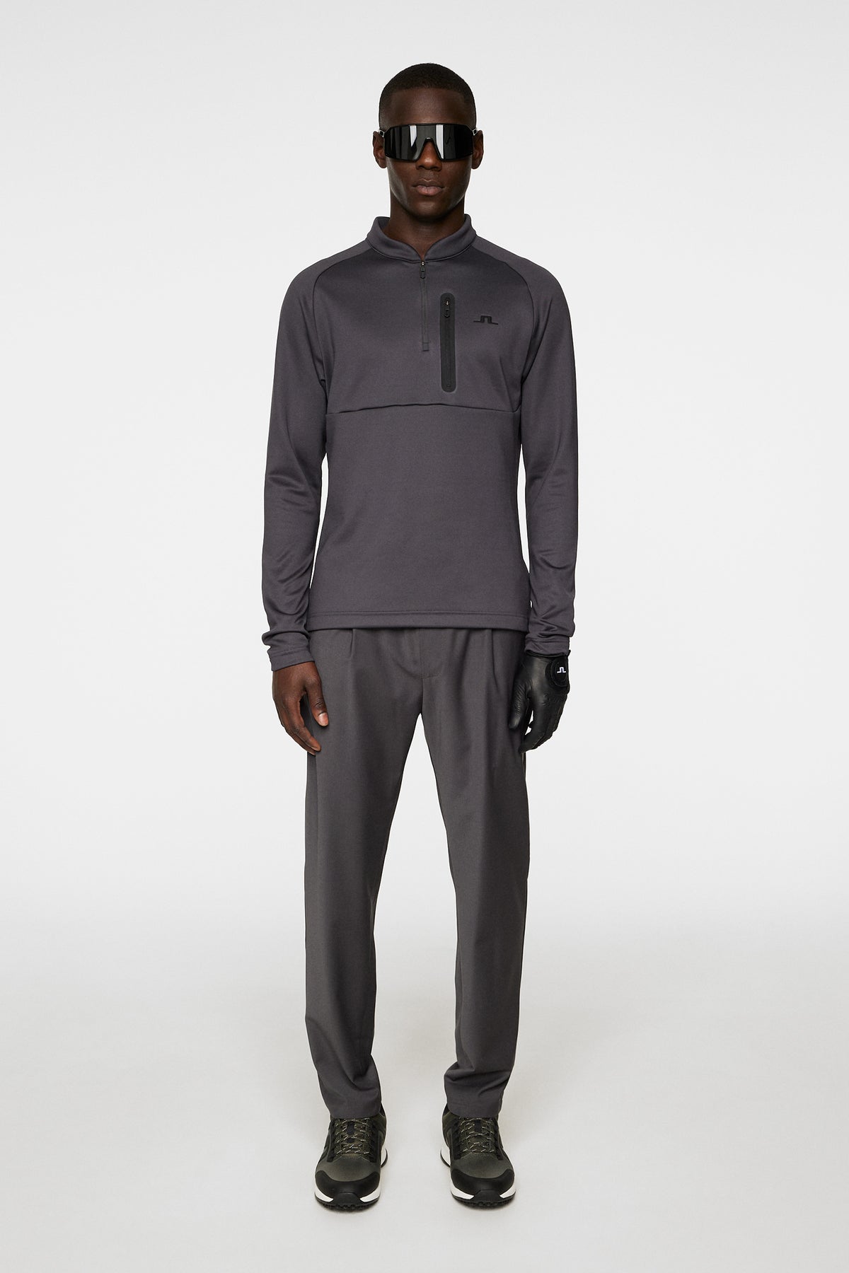 Adam Quarter Zip Mid Layer / Asphalt