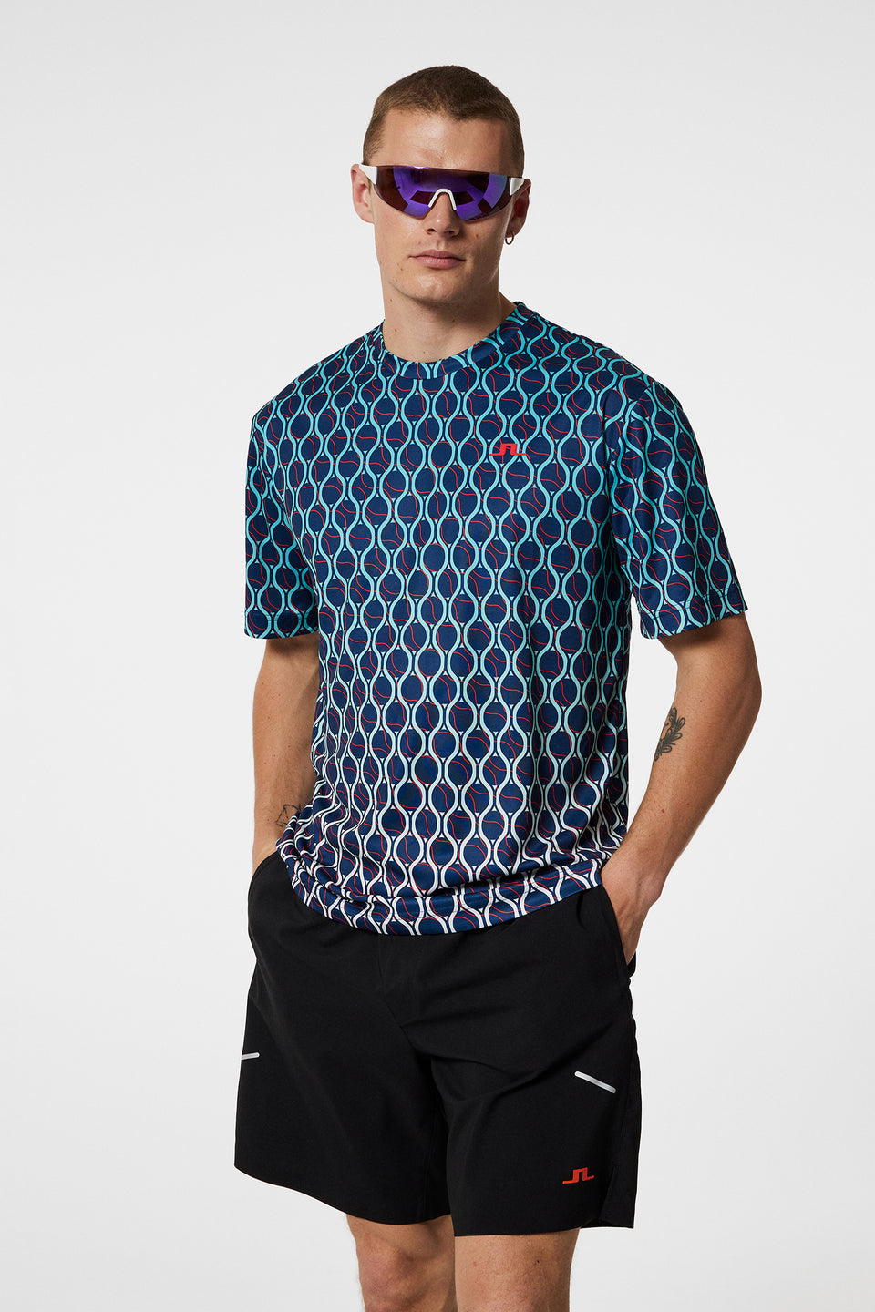 Ade Print T-shirt / Racket Fade Estate