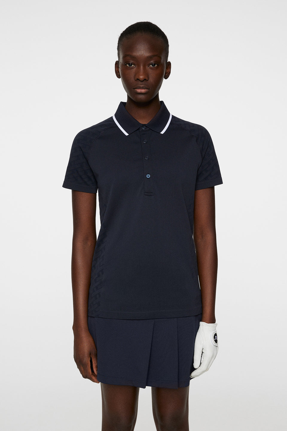 Baily seamless Polo / Tour Geo Jacquard Navy M