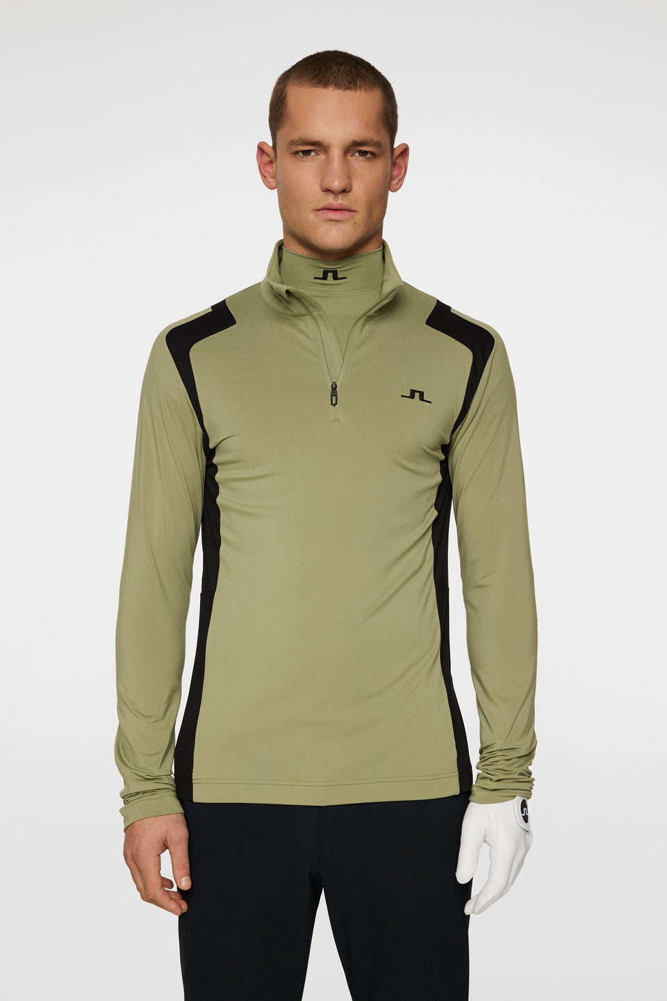 Lukas Quarter Zip Mid Layer / Oil Green