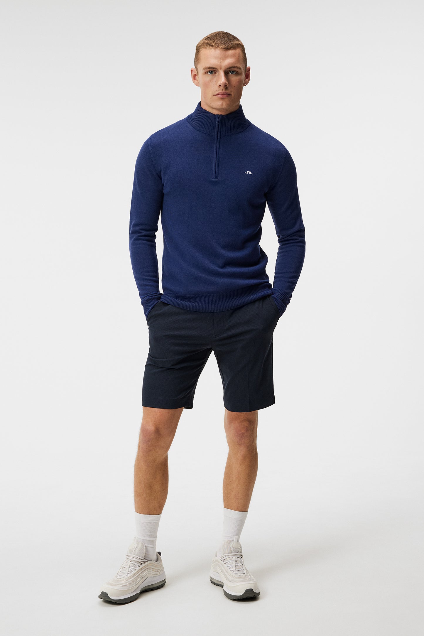 Kian Zipped Sweater / Estate Blue