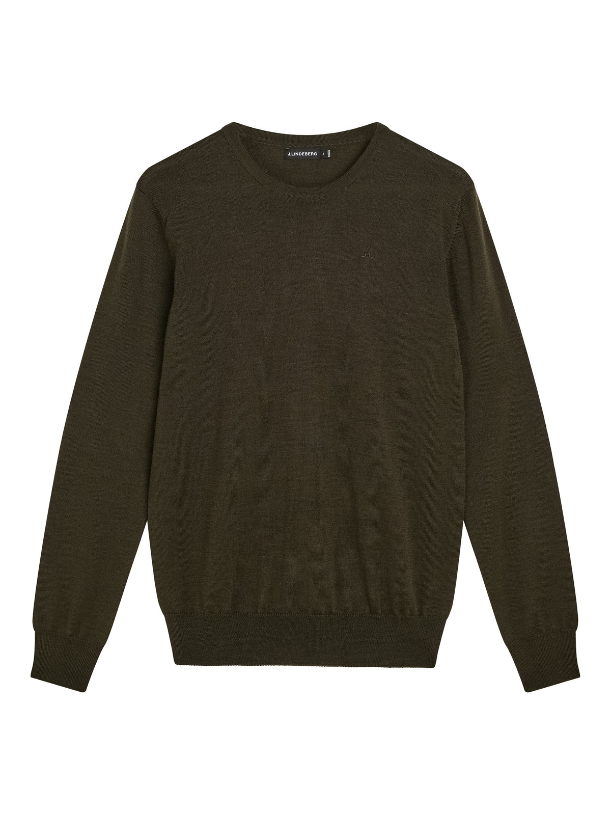 Lyle Merino Crew Neck Sweater / Forest Green