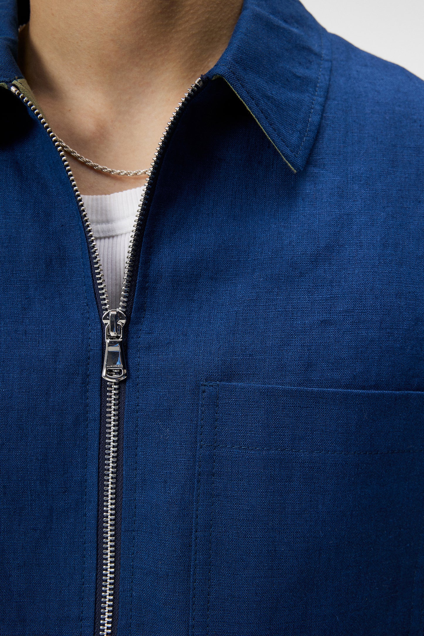 Julius Linen Overshirt / Estate Blue