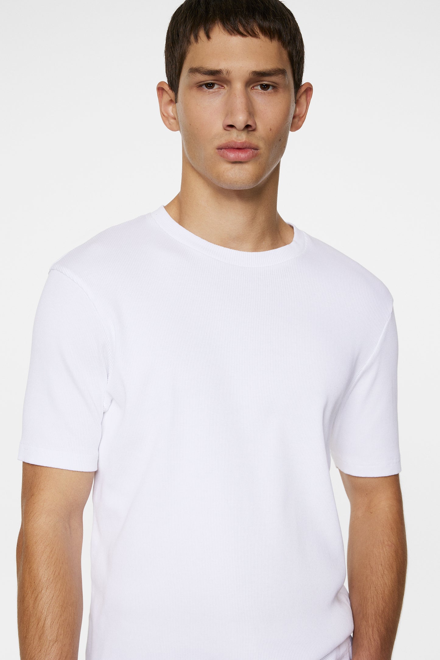 Rob Slim Rib Tee / White