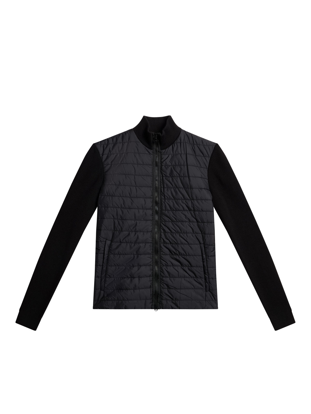 Wren Knitted Hybrid Jacket / Black