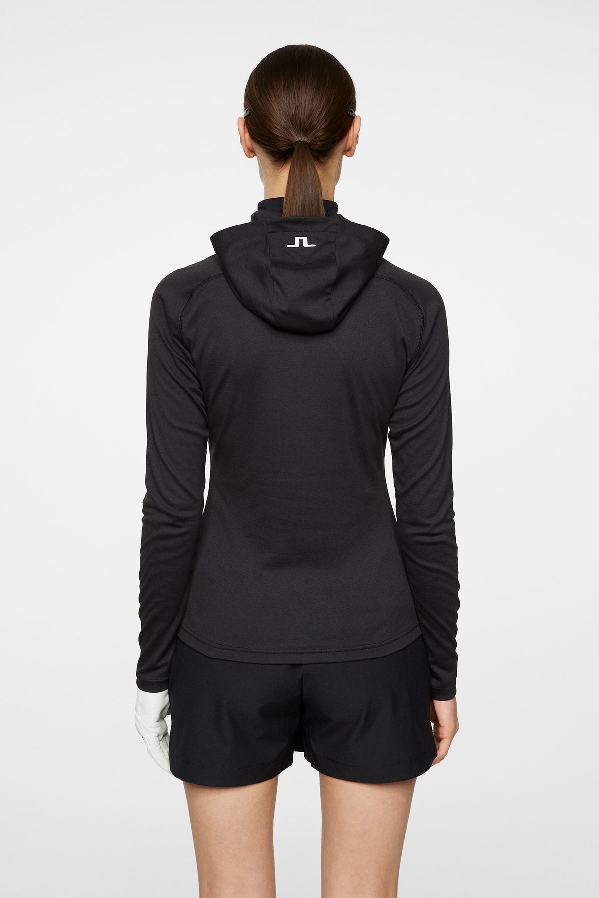 Agnes Quarter Zip Hood / Black