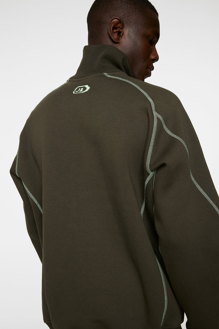 Canter Quarter Zip Sweat / Forest Green