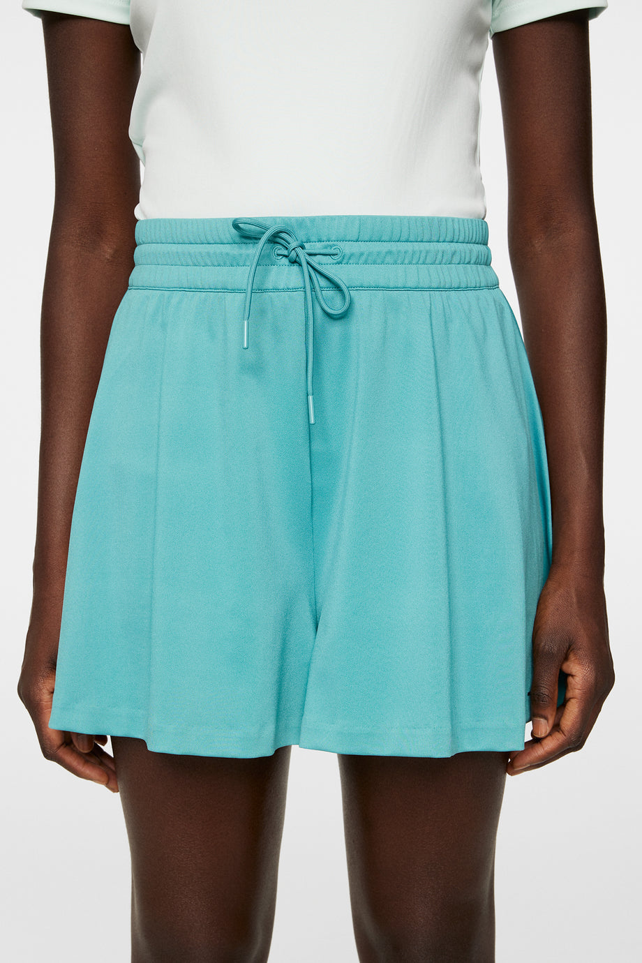 Billie Wide Jersey Shorts / Teal