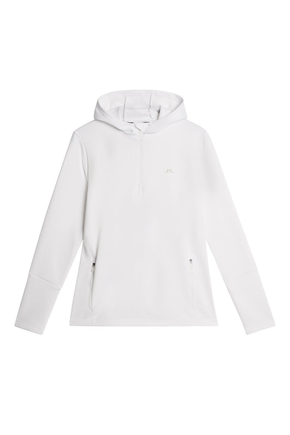 W Aerial Quarter Zip Hood / White