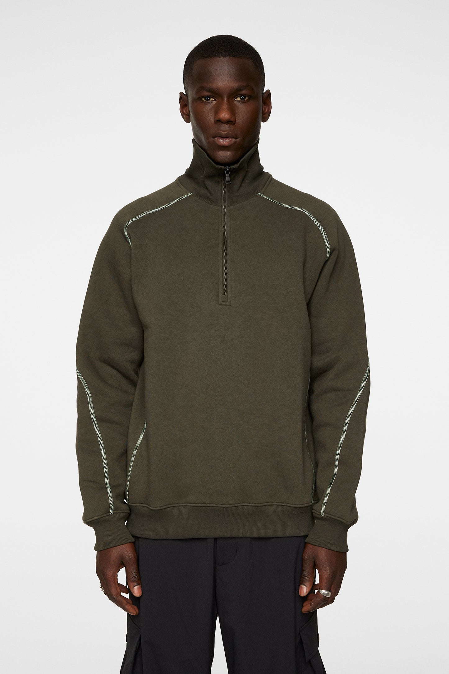 Canter Quarter Zip Sweat / Forest Green