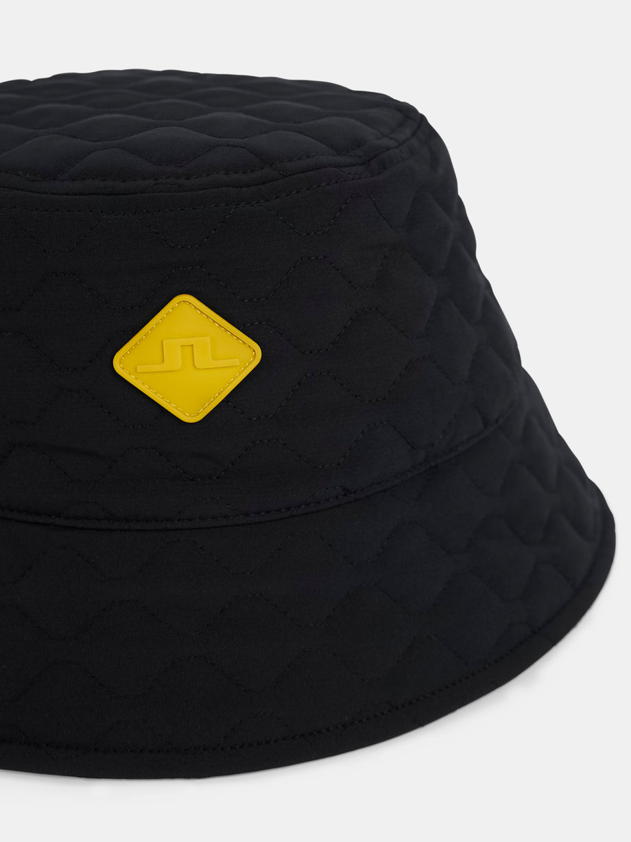 Quilted Bucket hat / Black