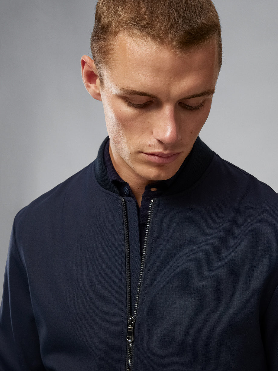 Thom Bomber Stretch Twill / JL Navy