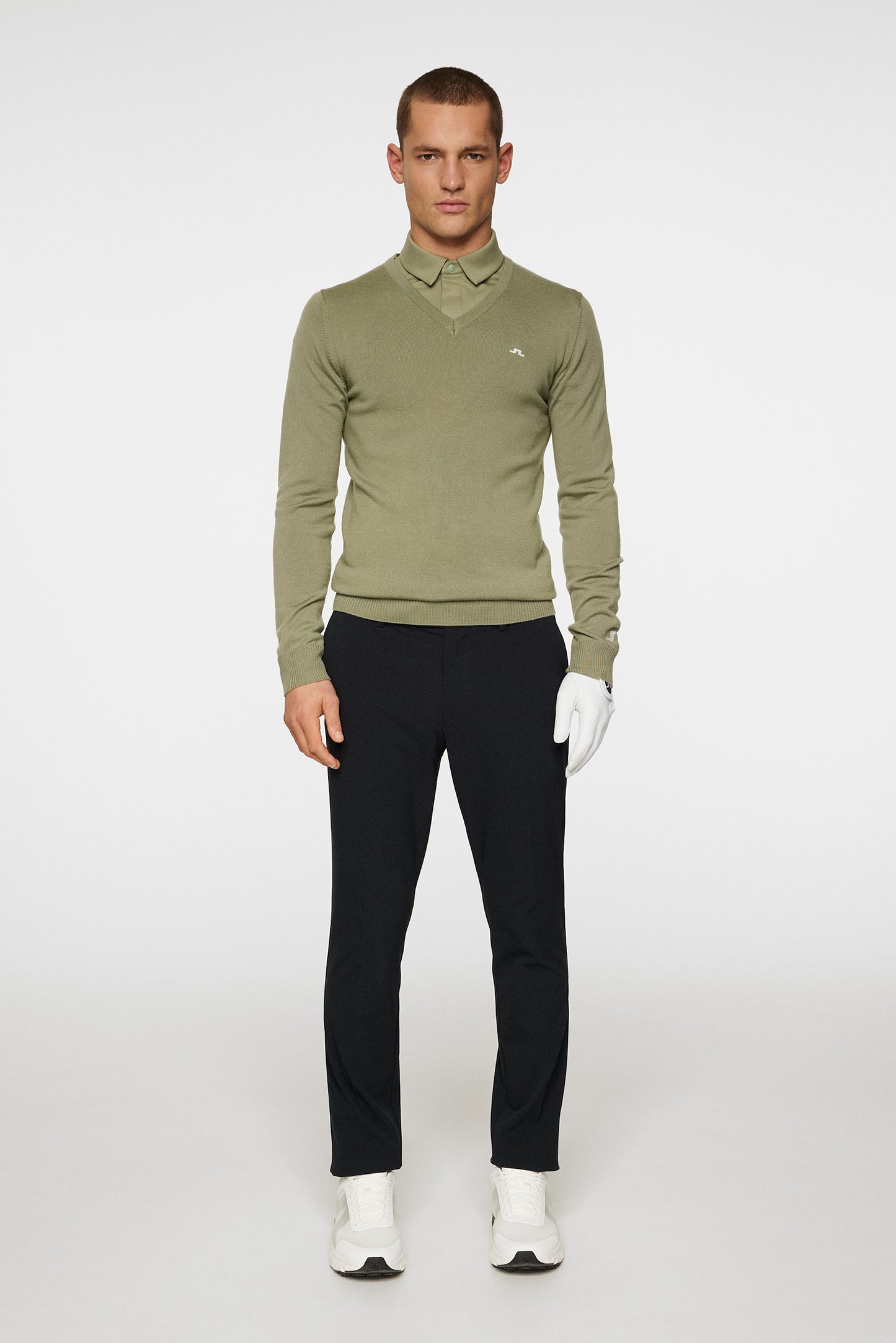 Lymann Knitted Sweater / Oil Green