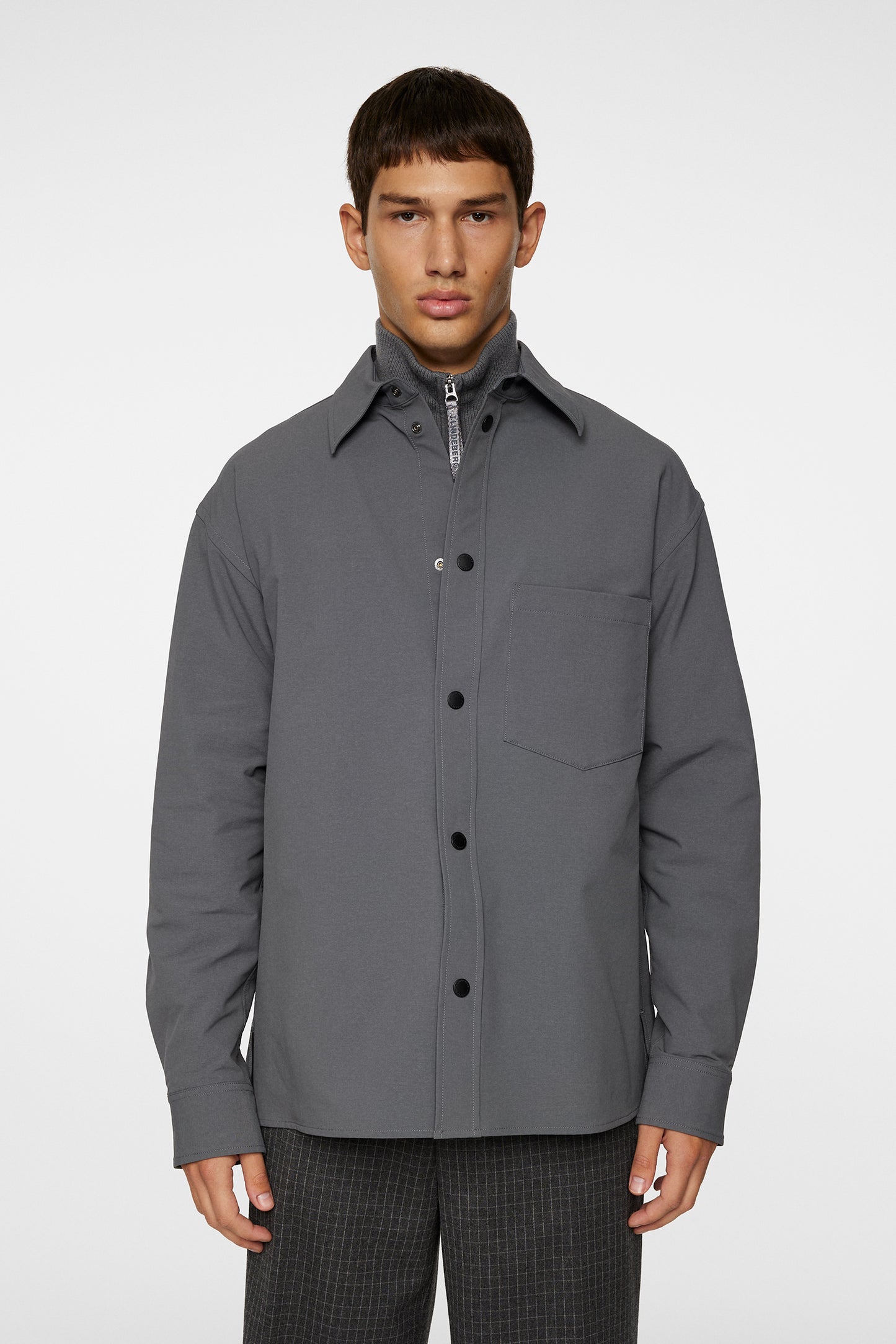 Howard Tech Fleece Overshirt / Lava Smoke