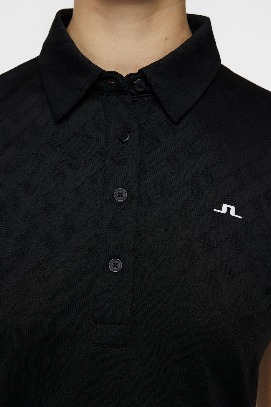 Alaya Jacquard Polo / Black