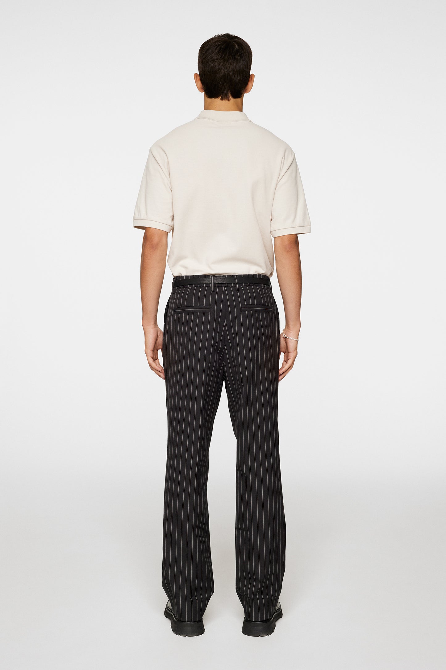 Haij Pin Stripe Pants / Black