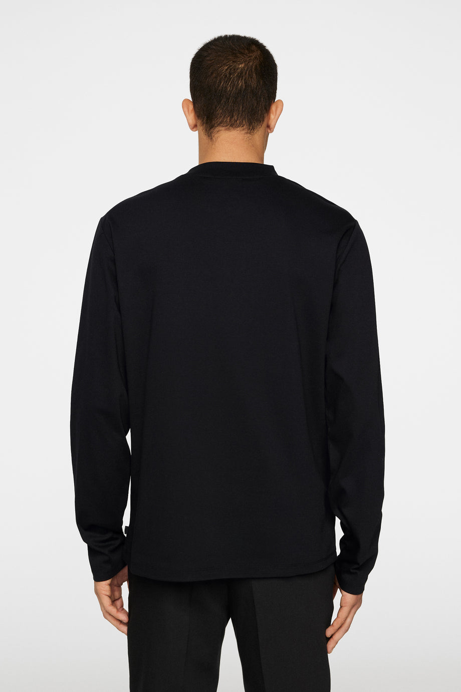 Ace Mock Neck LS T-Shirt / Black