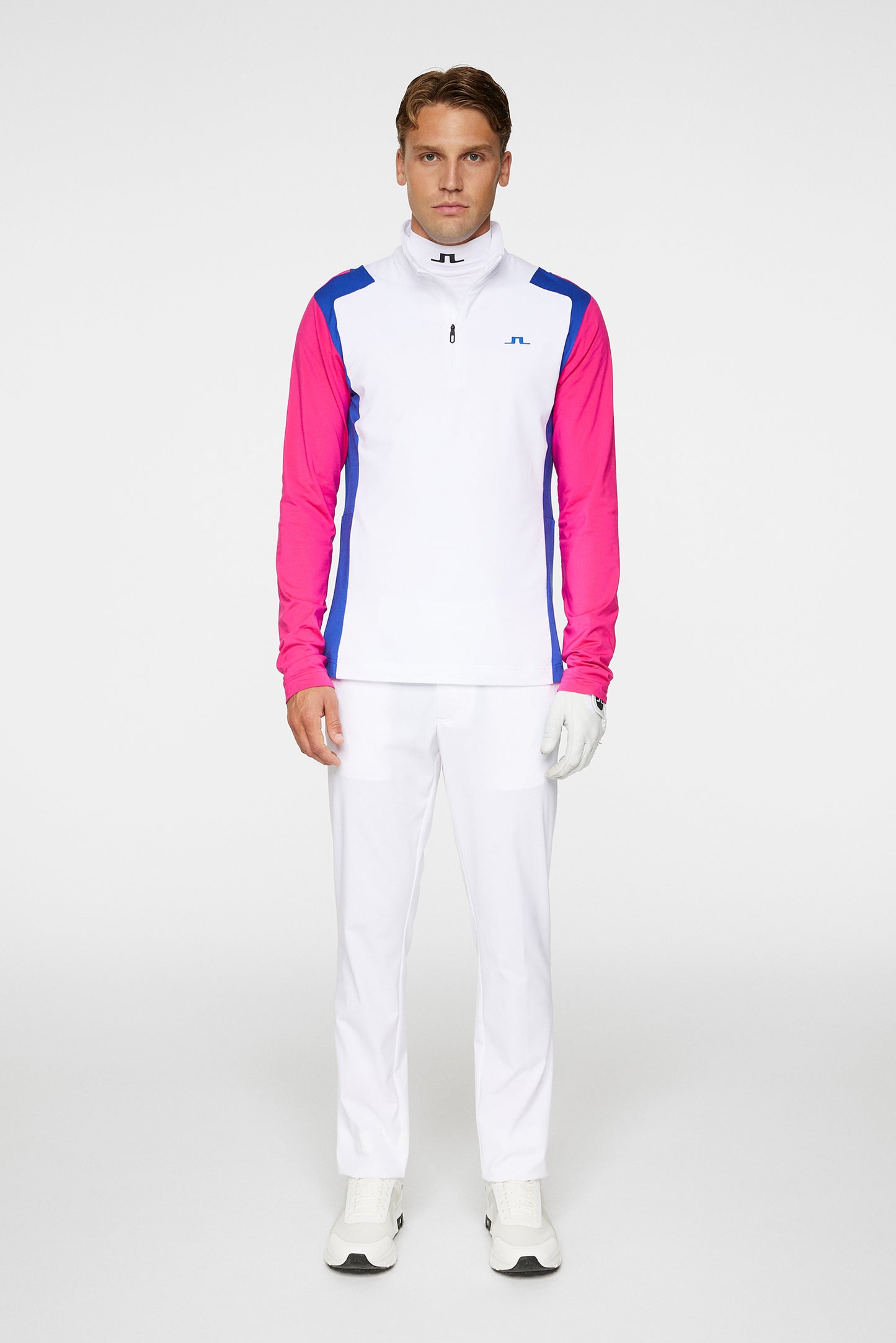 Lukas Quarter Zip Mid Layer / Pink Peacock