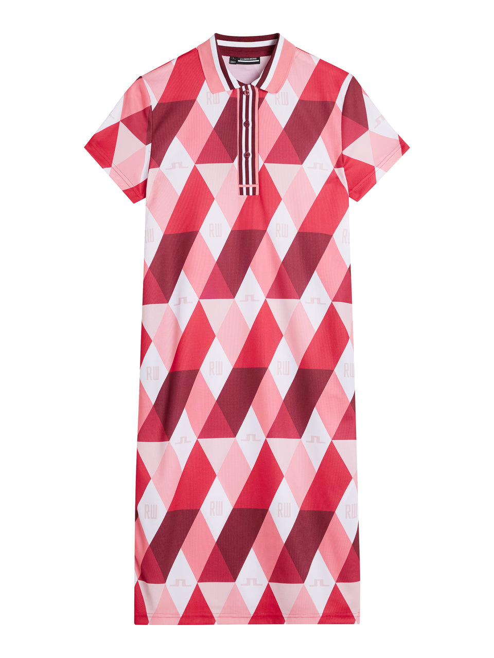 Eden Printed Argyle Golf Dress / RW White Argyle