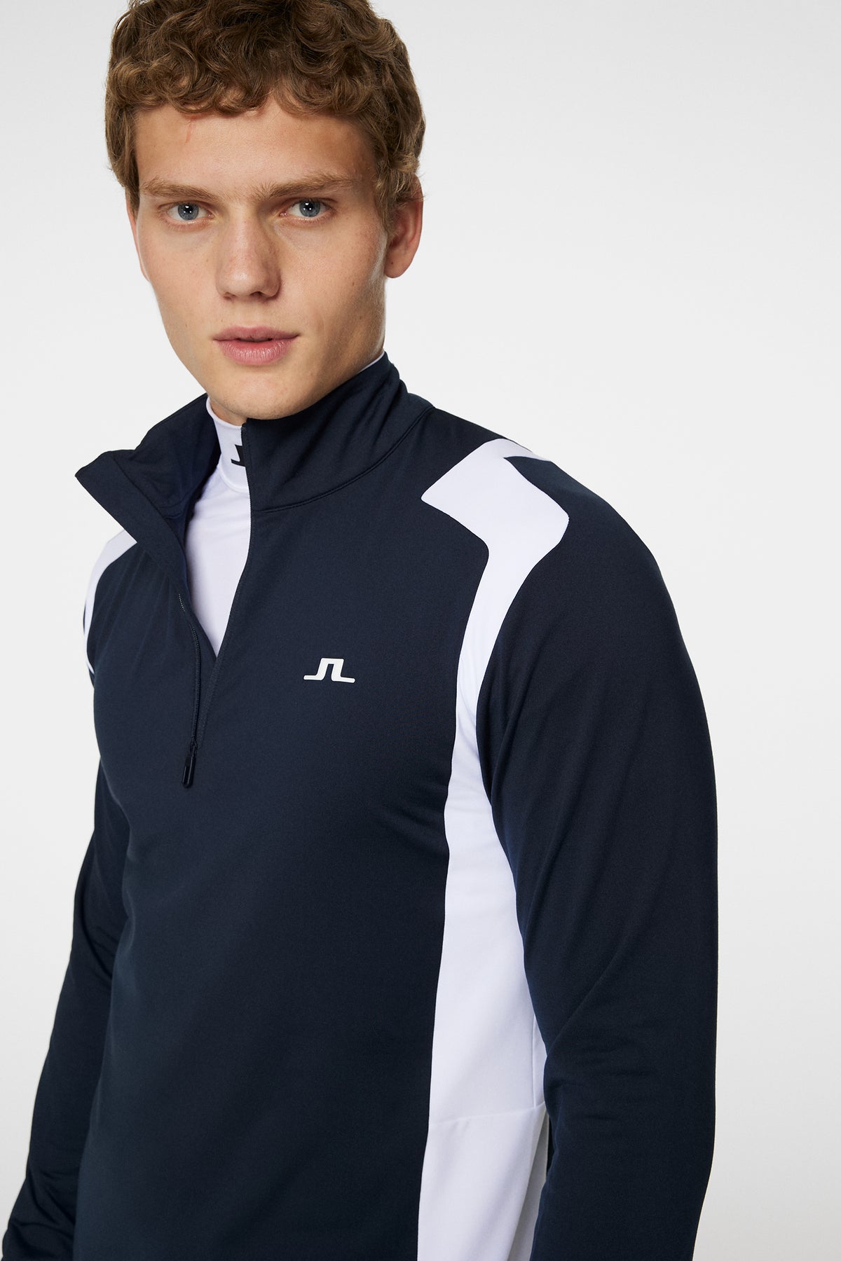 Lukas Quarter Zip Mid Layer / JL Navy