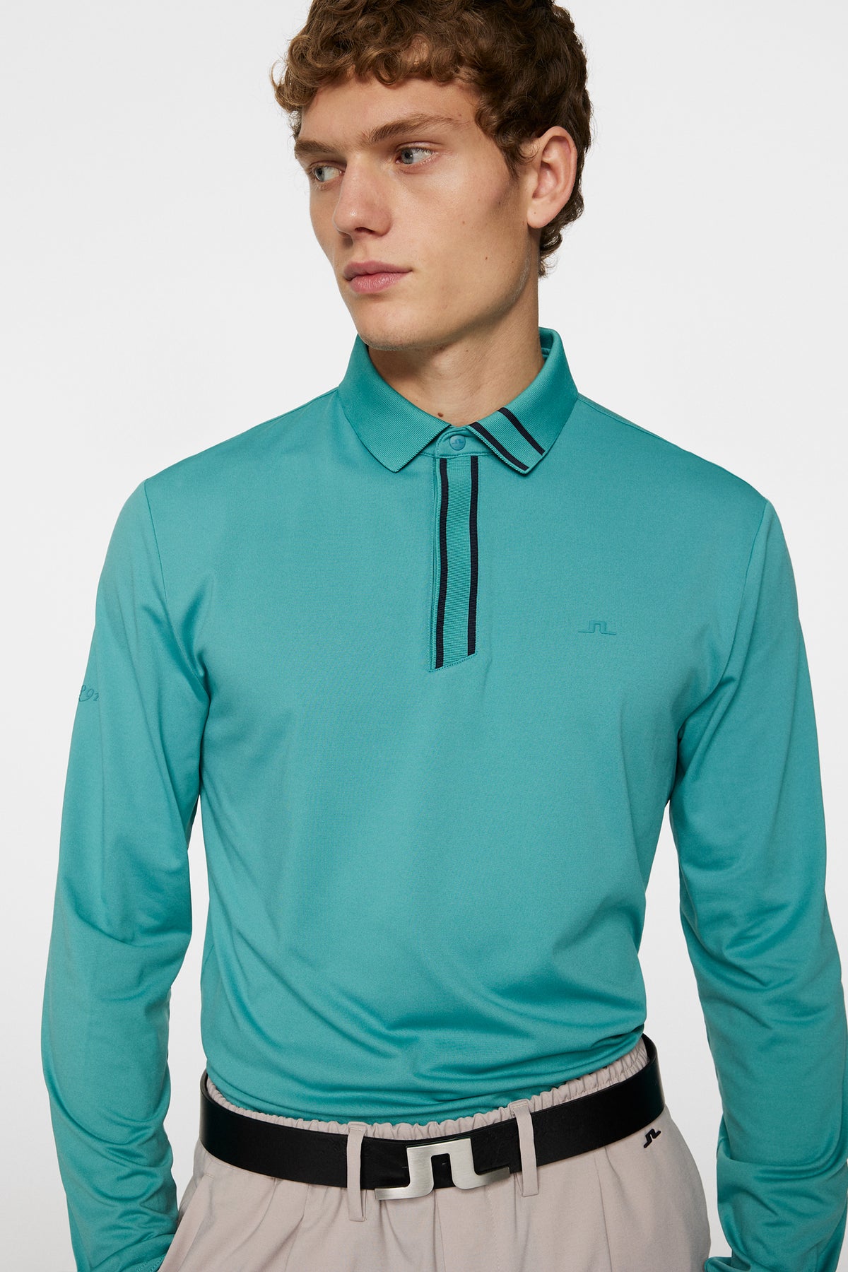 Viktor Long Sleeve Polo / Teal