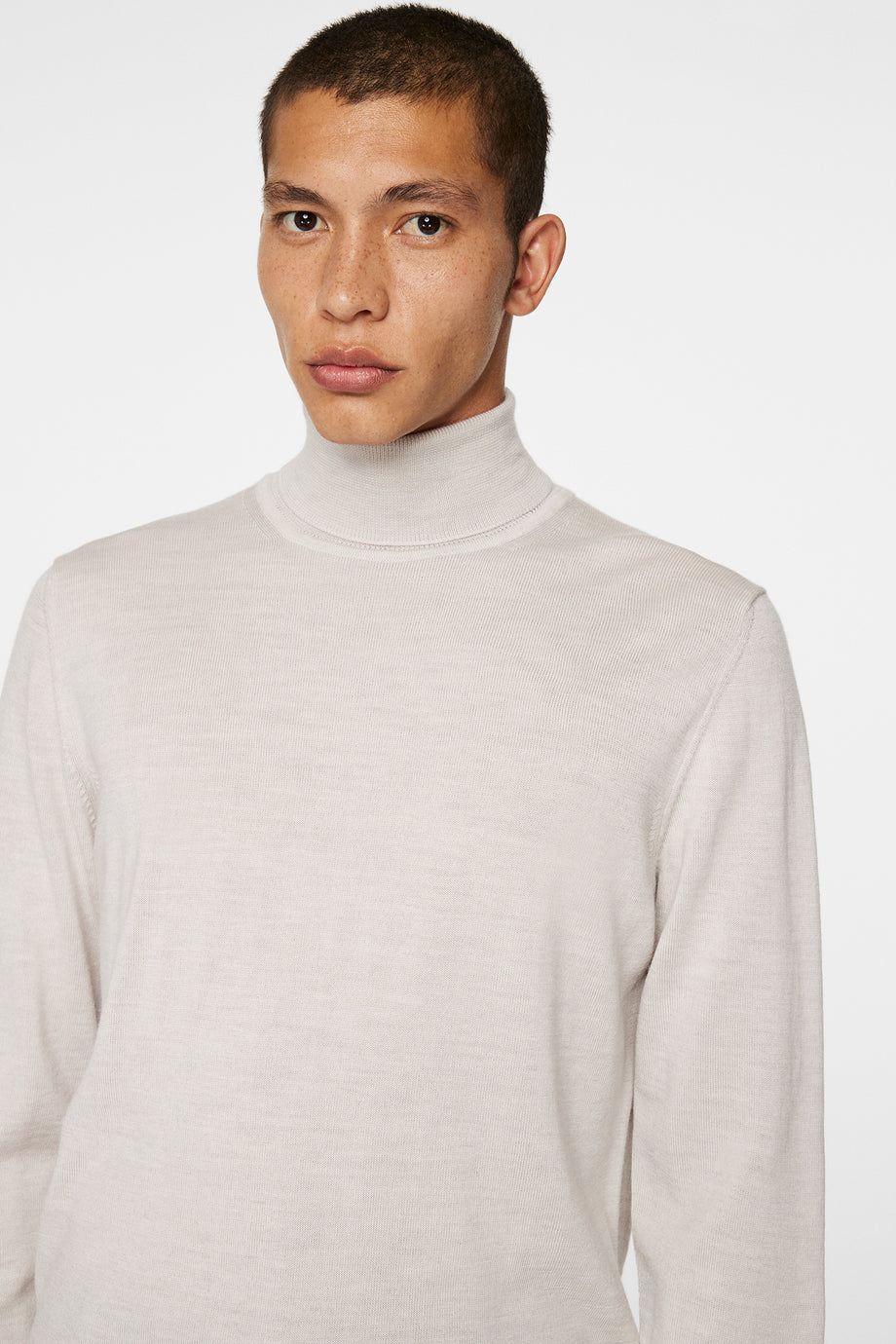 Kaden Merino Turtleneck / Moonbeam Melange