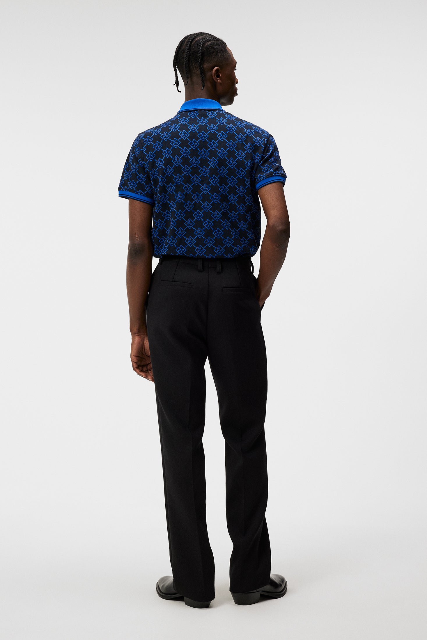 Deklan Jacquard Polo / JL Navy