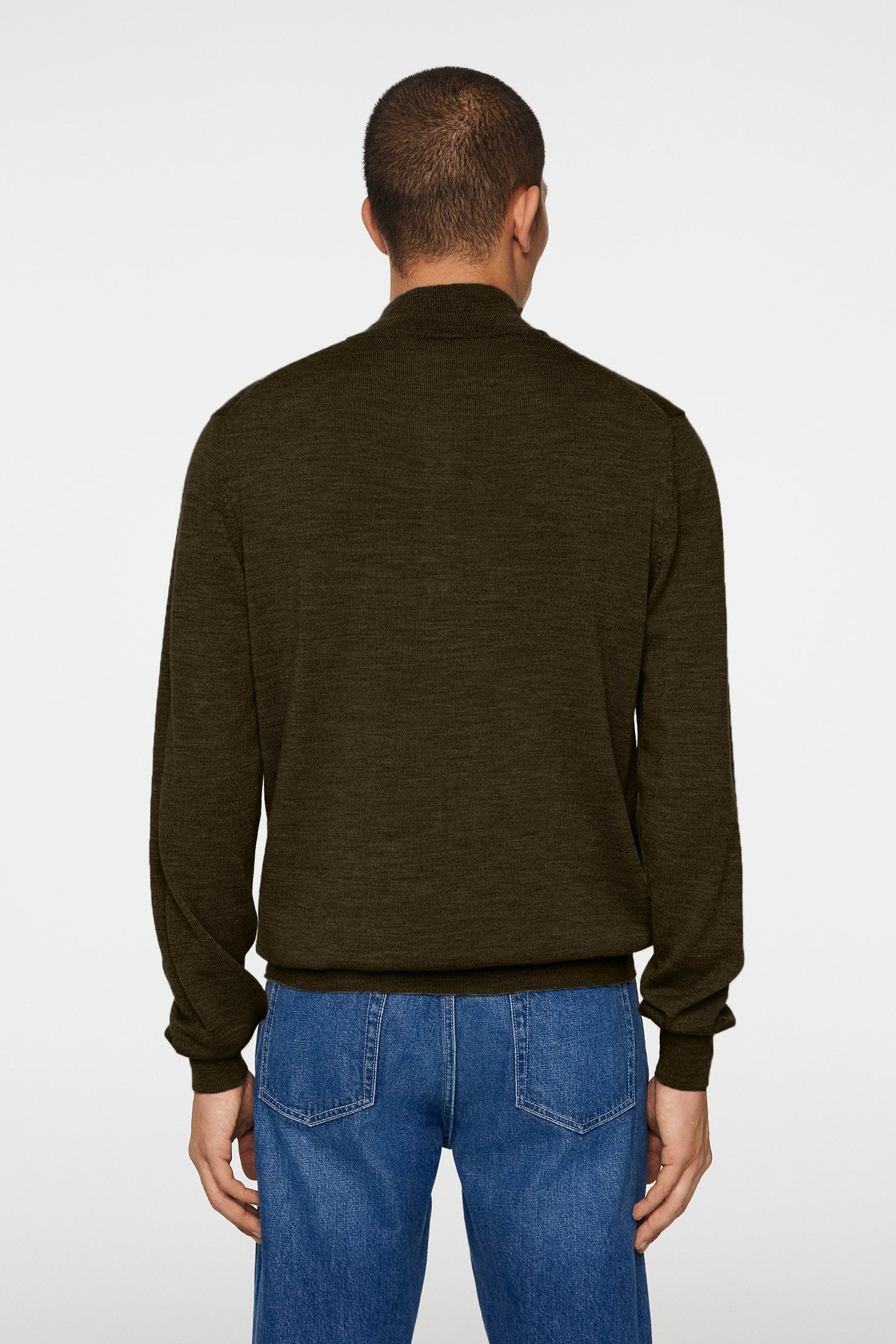 Kiyan Quarter Zip Sweater / Forest Green