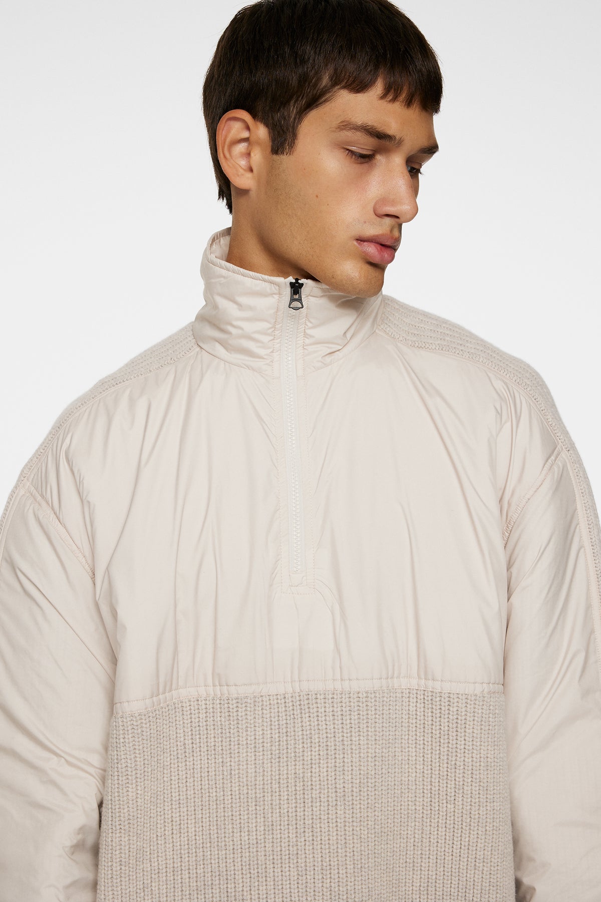 Cole Hybrid Knit Quarter Zip / Moonbeam