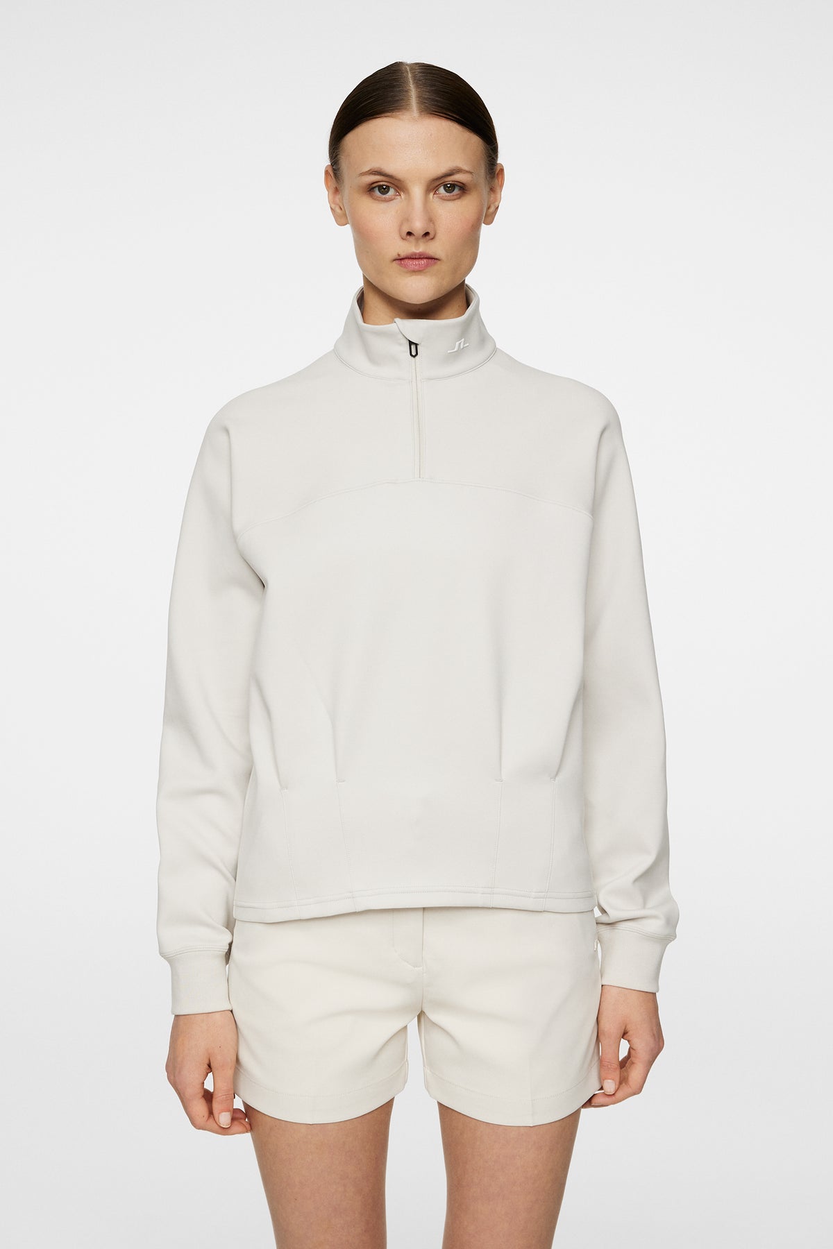 Jodi Quarter Zip Sweatshirt / Moonbeam