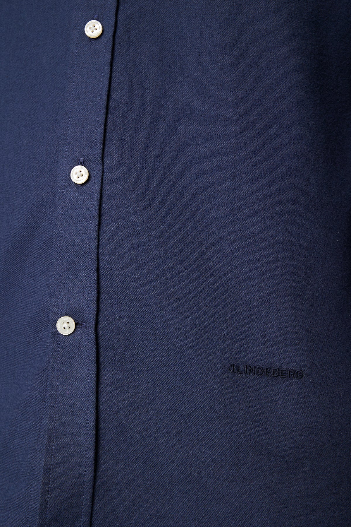 Light Flannel Slim Shirt / JL Navy