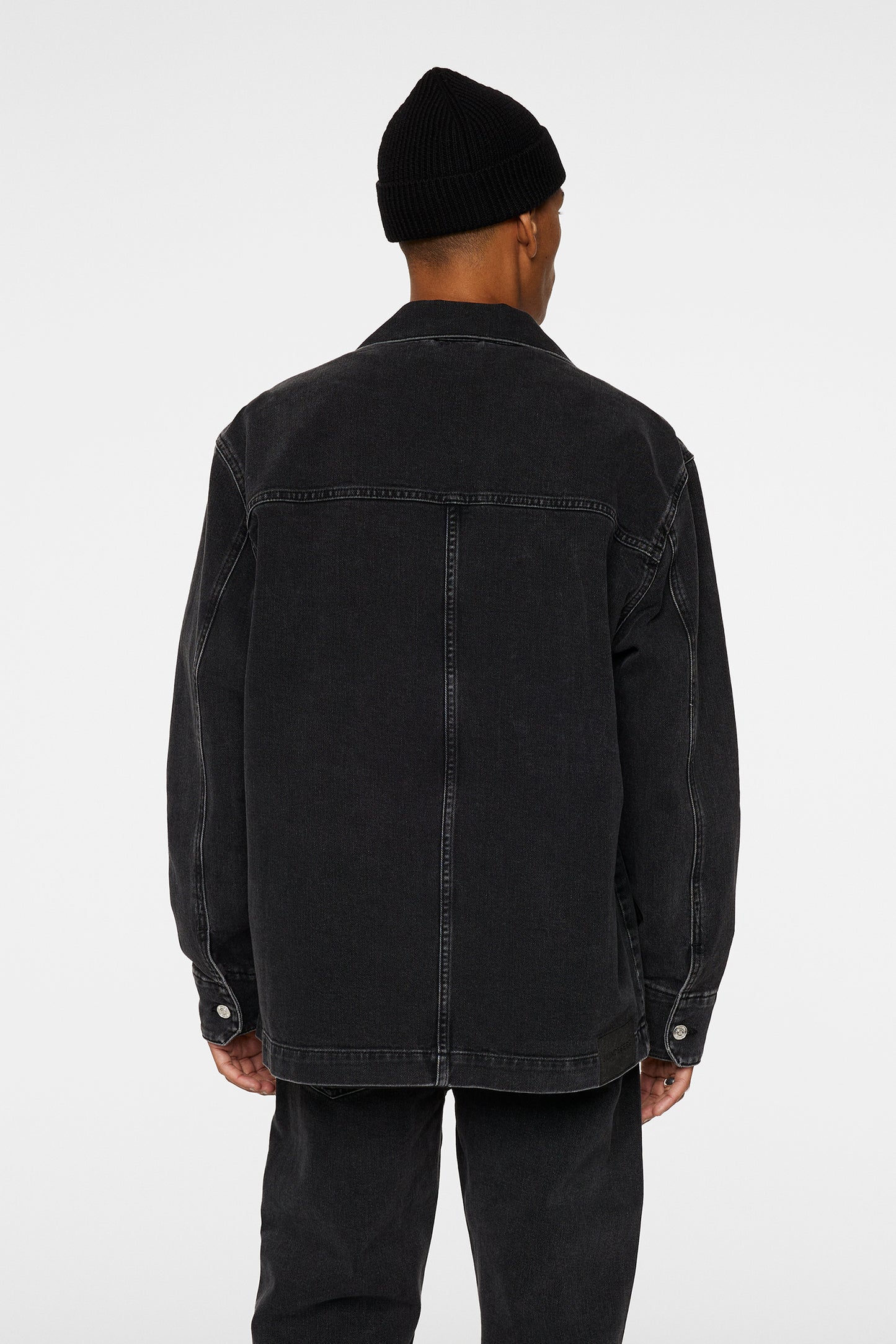 Hunt Washed Denim Overshirt / Black