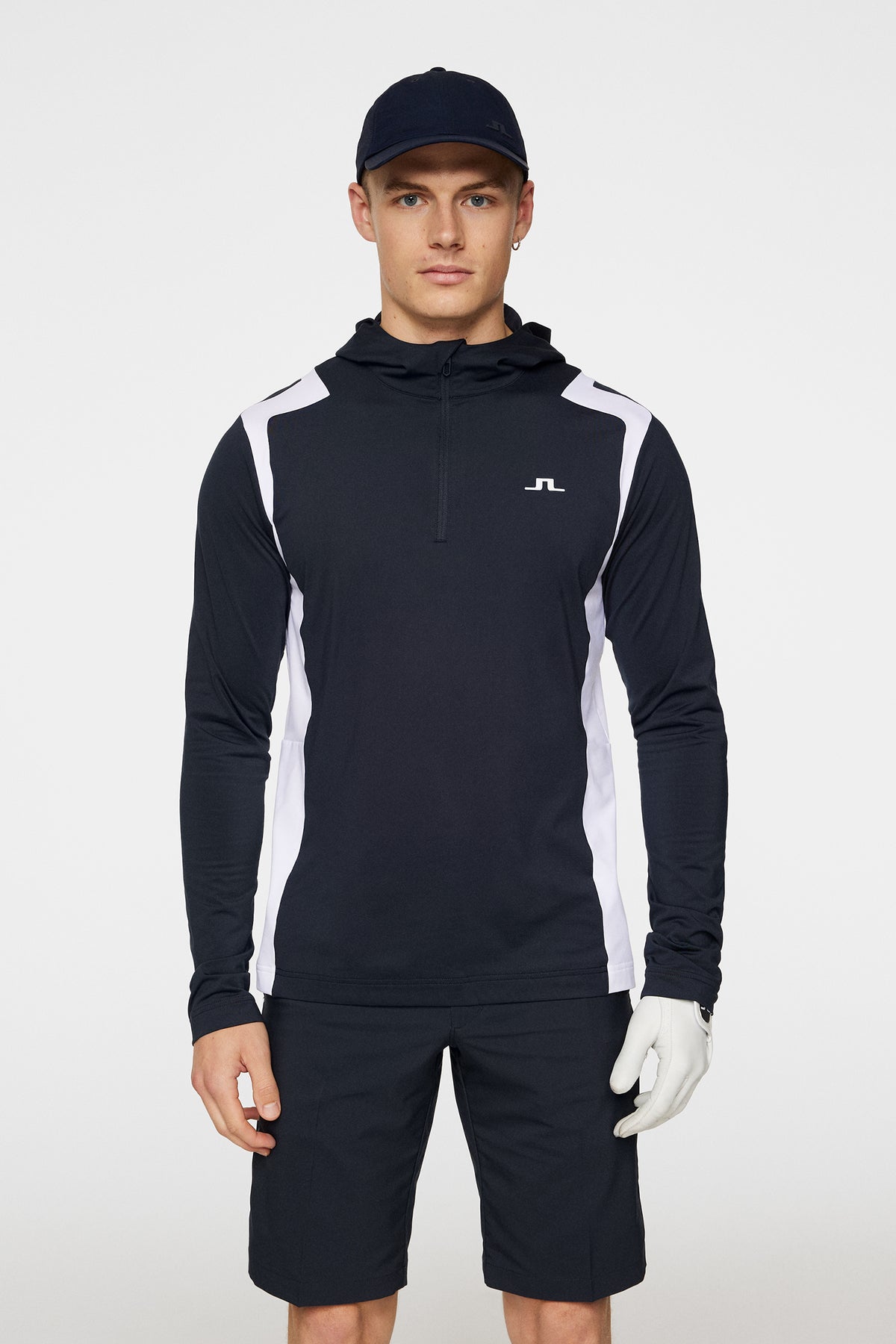 Lukas Quarter Zip Hood / JL Navy