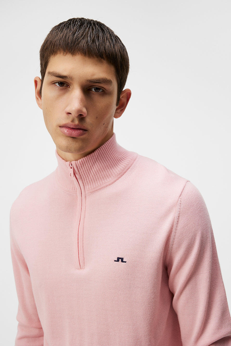 Kian Zipped Sweater / Powder Pink