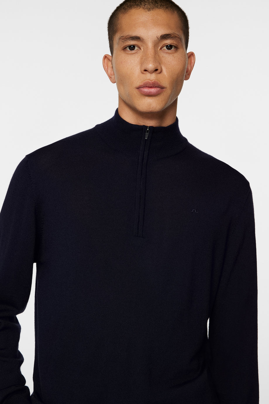 Kiyan Quarter Zip Sweater / JL Navy