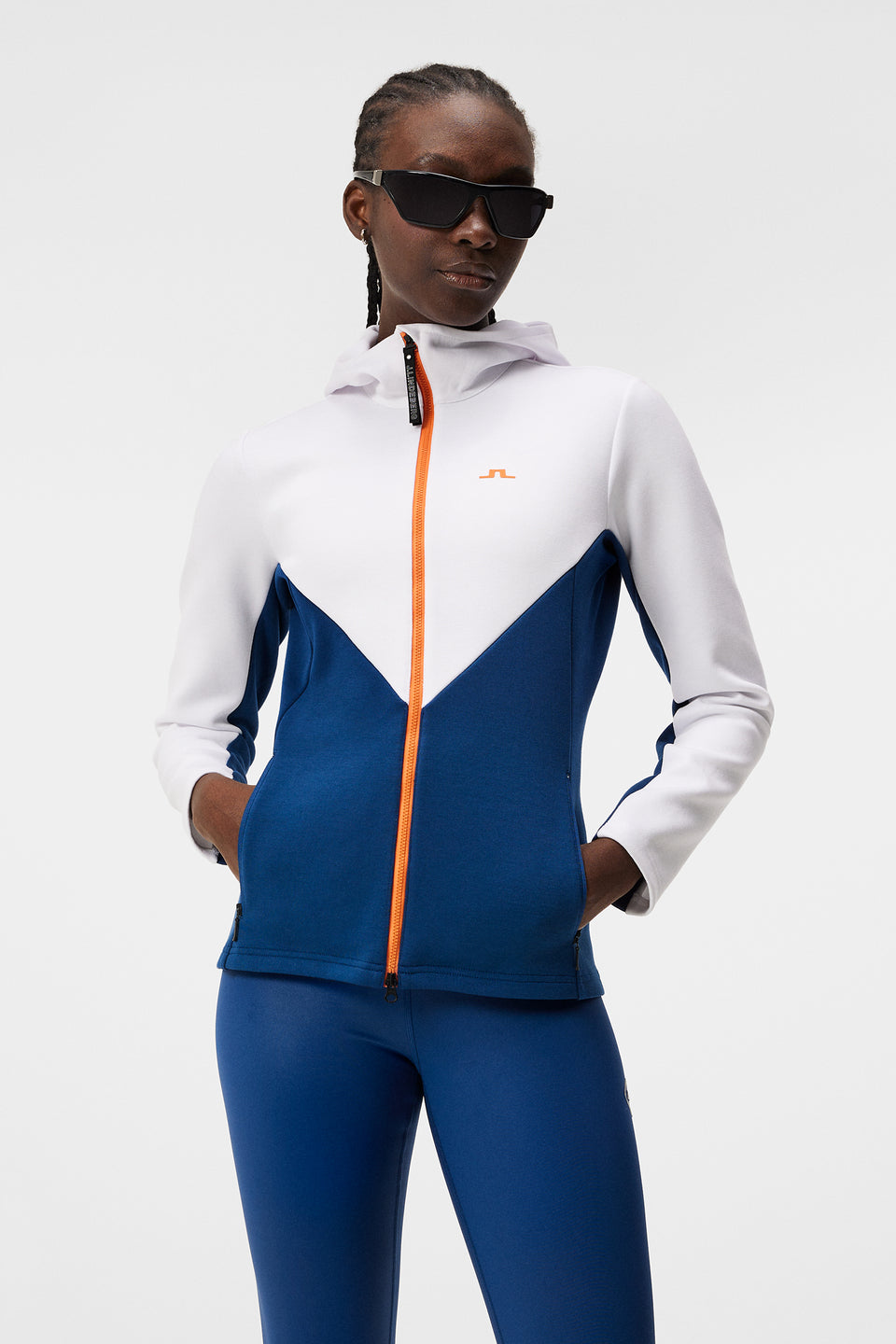 Plexus Track Jacket Womens XL Athleisure Orange Black Knit Zip Up Sporty  Health 