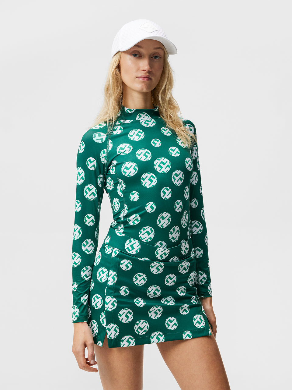 Asa Print Soft Compression Top / Rain Forest Sphere Dot