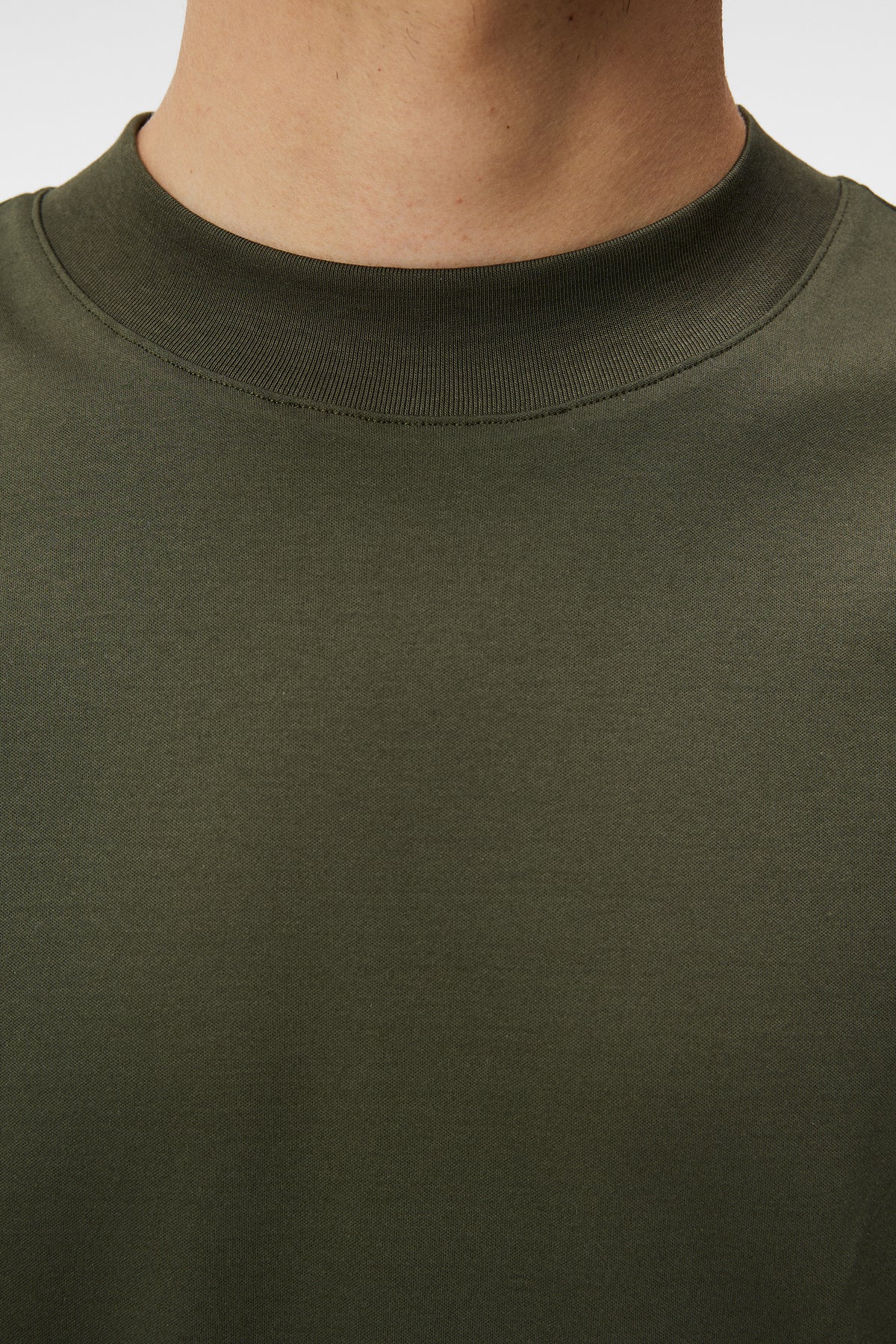 Ace Mock Neck T-shirt / Forest Green