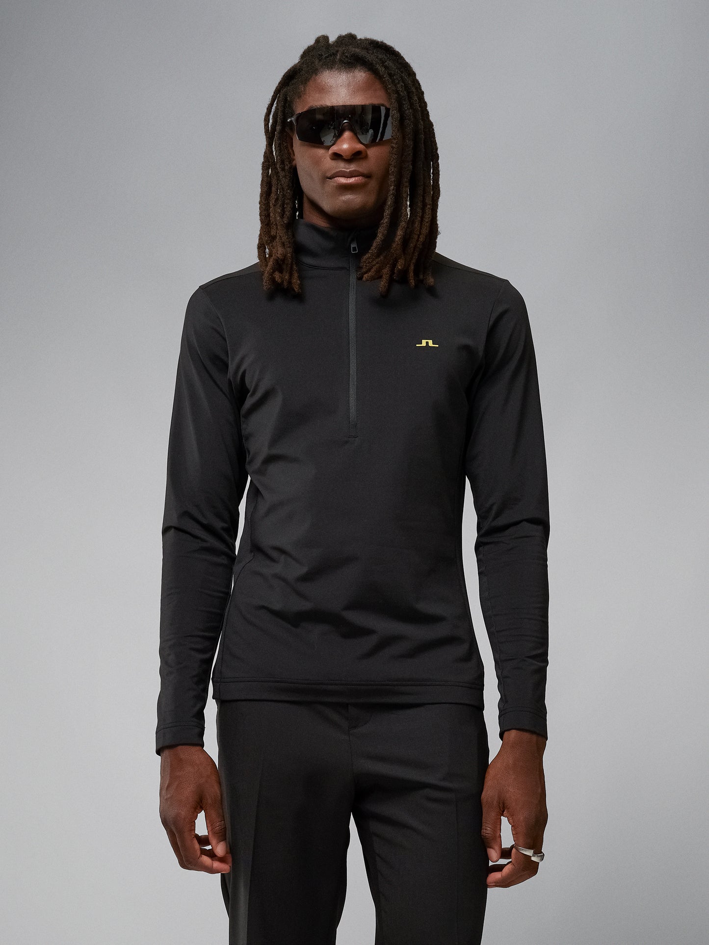 Luke Half Zip Mid Layer / Black