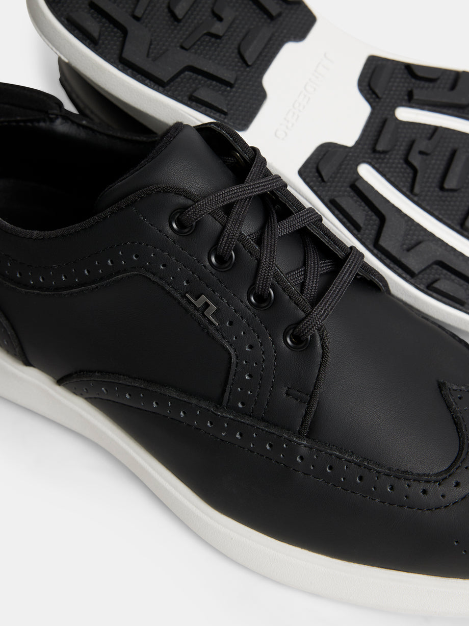 Fairway Brogue Golf Sneaker / Black