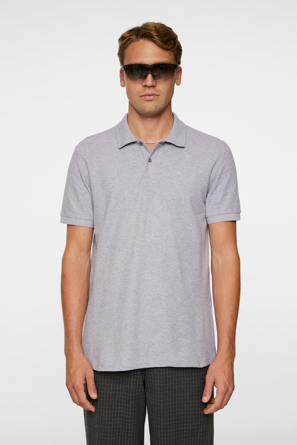 Troy Polo Shirt Seasonal Pique / Mid Grey Melange