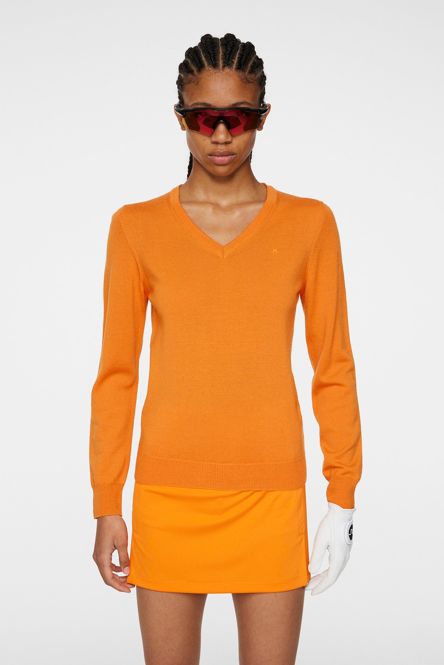 Amaya Knitted Sweater / Persimmon Orange