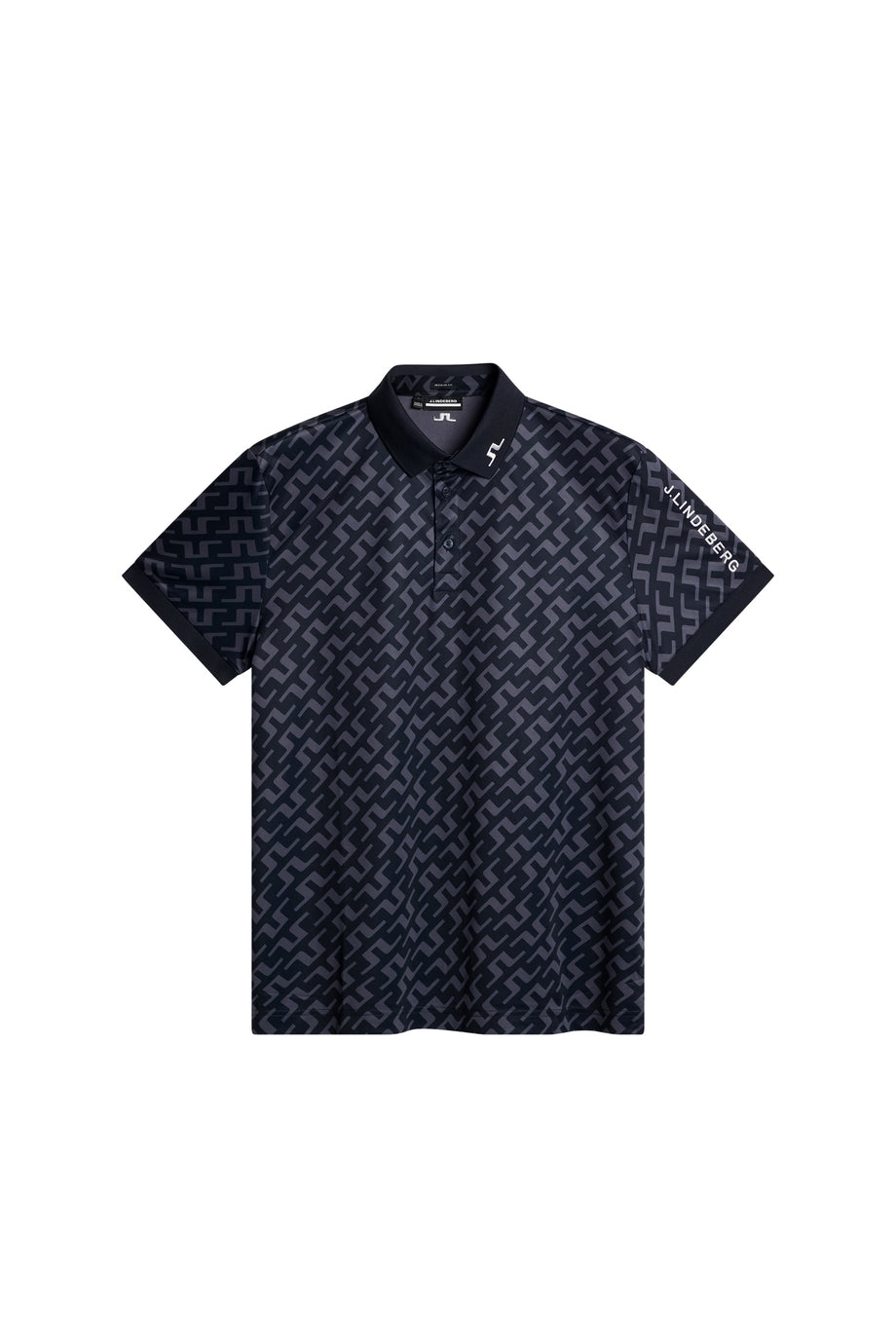 Tour Tech Reg Fit Print Polo / Bias Bridge Navy